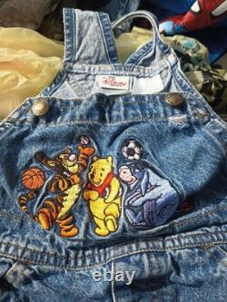 Late 80s Early 90s Vtg 100 Acre Sports Collection Disney Store Bibbed Overalls