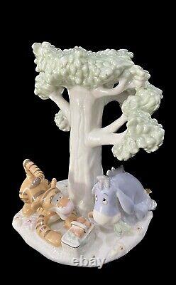 Lenox Collections Pooh's Picnic Candlesticks Disney Sculptural Pooh Collection