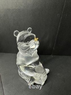 Lenox Disney Crystal Winnie the Pooh Butterfly on Nose Box & COA Mint