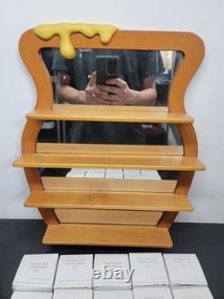 Lenox Disney Winnie The Pooh Thimble Figurine Set 22 Mirror Shelf Display Honey