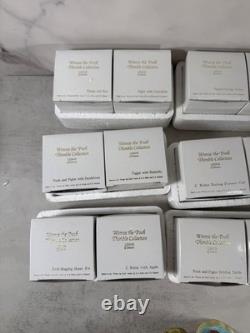 Lenox Disney Winnie The Pooh Thimble Figurine Set 24 Mirror Shelf Display Honey