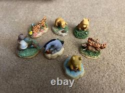 Lenox Disney Winnie The Pooh Thimble Set 24 Thimbles Mirror Shelf Honey Pot