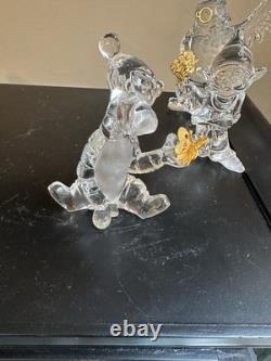 Lenox Disney Winnie the Pooh 14-Piece Crystal Figures Lot All Gold