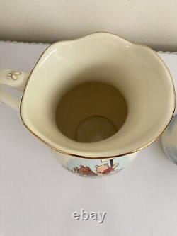 Lenox Disney Winnie the Pooh 24kt gold Porcelain Pitcher & Honey Jar