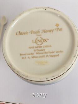 Lenox Disney Winnie the Pooh 24kt gold Porcelain Pitcher & Honey Jar