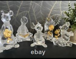 Lenox Disney Winnie the Pooh 9-Piece Crystal Figures Lot New In Box (Open Box)
