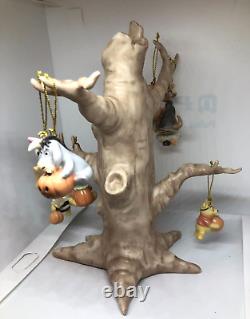 Lenox Rare Winnie The Pooh Trick Or Treat Halloween Miniature Tree 10 Ornaments