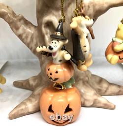 Lenox Rare Winnie The Pooh Trick Or Treat Halloween Miniature Tree 10 Ornaments