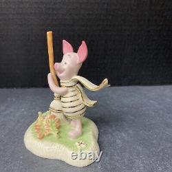 Lenox Winnie the Pooh Figurine Piglet's Clean Sweep Disney Showcase COA