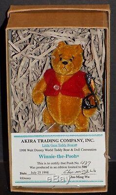 Little Gem Teddy Bears Disney Winnie The Pooh Limited Edition Nmib