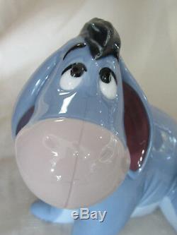 Lladro Eeyore Brand New In Box #9344 Disney Winnie The Pooh Bow Blue Save$ F/sh