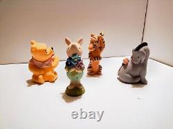 Lot of 4 Vintage Winnie the Pooh Squeak Toys (Read Description!)