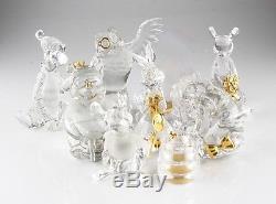 Lot of 8 Retired Disney Lenox Winnie the Pooh Crystal Figurines, Retired, Great