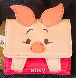 Loungefly Disney Piglet Winnie The Pooh Backpack Piglet Wallet Pooh Eeyore Charm