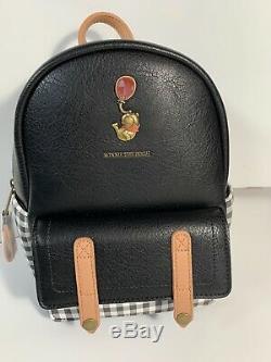 Loungefly Disney Winnie The Pooh Black Plaid Mini Backpack