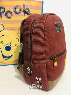 Loungefly Disney Winnie The Pooh Corduroy Bkpk, Cardholder & Coin Bag