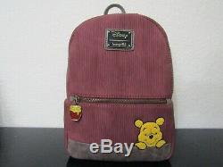 Loungefly Disney Winnie The Pooh Fall Corduroy Mini Backpack New With Tags