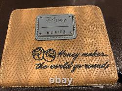 Loungefly Disney Winnie The Pooh Herringbone Mini Backpack & Zip Wallet