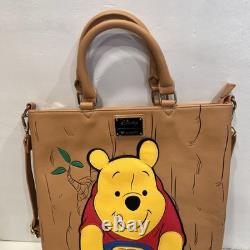 Loungefly Disney Winnie The Pooh Stuck In Tree Convertible Tote Bag Loungefly Disney Winnie The Pooh Stuck In Tree Convertible Tote Bag