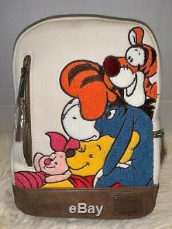 Loungefly Disney Winnie The Pooh, Tigger, Eeyore & Piglet Chenille Backpack NWT