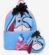 Loungefly Disney Winnie The Pooh Eeyore Peeking Corduroy Blue Backpack & Coin Ba
