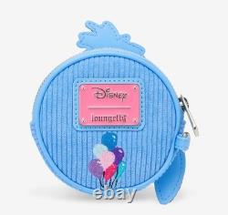 Loungefly Disney Winnie the Pooh Eeyore Peeking Corduroy Blue Backpack & Coin Ba