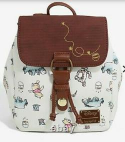 Loungefly Disney Winnie the Pooh Mini Backpack Bag Character Sketches NEW