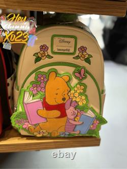 Loungefly Disney Winnie the Pooh Piglet & Pooh Bear Reading Mini Backpack
