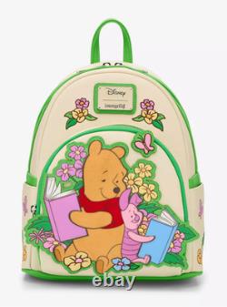 Loungefly Disney Winnie the Pooh Piglet & Pooh Bear Reading Mini Backpack