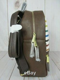 Loungefly Disney Winnie the Pooh Striped Mini Backpack & Wallet NWT