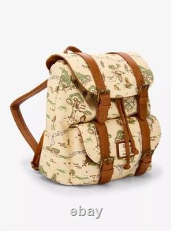 Loungefly Winnie the Pooh Hundred Acre Wood Maps Buckle Strapped mini Backpack