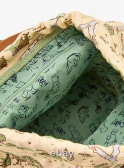 Loungefly Winnie the Pooh Hundred Acre Wood Maps Buckle Strapped mini Backpack
