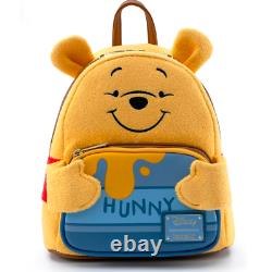 Loungefly X Disney Winnie The Pooh Felt Honey Tummy Backpack IN HAND