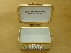 Ltd Ed Halcyon Days Winnie the Pooh Good Friends Stick to You. Enamel Box