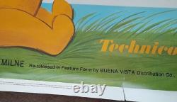 MANY ADVENTURES OF WINNIE THE POOH 1977 ORIGINAL 40x60 Poster Rolled WALT DISNEY