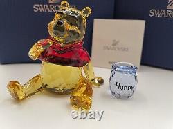 MIB Swarovski Crystal Disney Winnie the Pooh with Hunny Pot Figurine 1142889