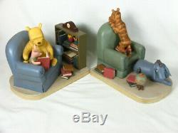 Michel & Co Classic WINNIE THE POOH & Friends Rare Disney Large Bookends