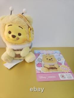 Miniso DISNEY Winnie The POOH vinyl Plush Pendant Adorable Cuddly SECRET BEE