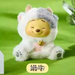 Miniso Winnie The Pooh Plush Vinyl Blind Box Figure Toys Gift One Set (9pcs)