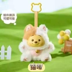 Miniso Winnie The Pooh Plush Vinyl Blind Box Figure Toys Gift One Set (9pcs)