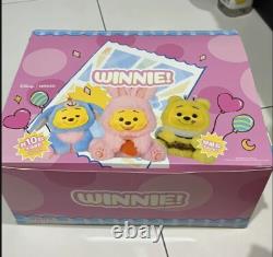 Miniso Winnie The Pooh Plush Vinyl Blind Box Pendant Figure toy NEW HOT Gift