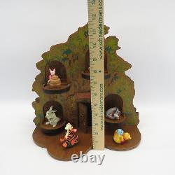 Mr. Sanders Tree House Display and 6 Disney Winnie the Pooh Thimbles