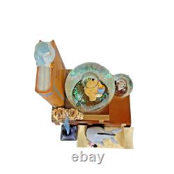NEW Disney 80 years of Classic Winnie The Pooh Bookend Musical Snow Globe