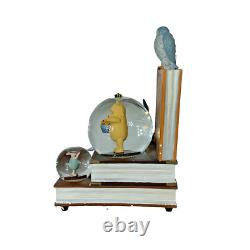 NEW Disney 80 years of Classic Winnie The Pooh Bookend Musical Snow Globe