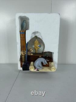 NEW Disney 80 years of Classic Winnie The Pooh Bookend Musical Snow Globe