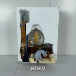 NEW Disney 80 years of Classic Winnie The Pooh Bookend Musical Snow Globe