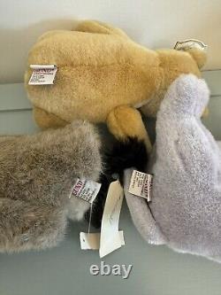 NEW Gund Classic Pooh Stuffed Plush Mini Set Lot Rabbit Owl Eeyore RARE