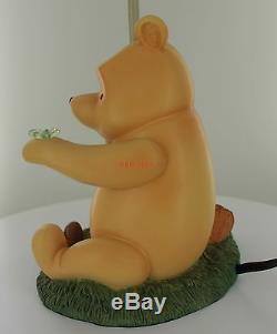NEW Rare Disney Winnie the Pooh and Piglet Under Umbrella Lamp Rain Drop