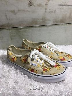 NEW Vans Off The Wall Size M6.5 W8 Disney Winnie The Pooh Canvas Sneakers Skate