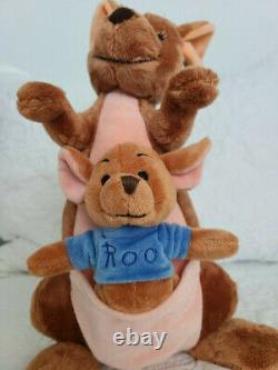 NEW! With TAG Disney Store PLUSH KANGA 16 and ROO7 from Winnie the Pooh! RARE